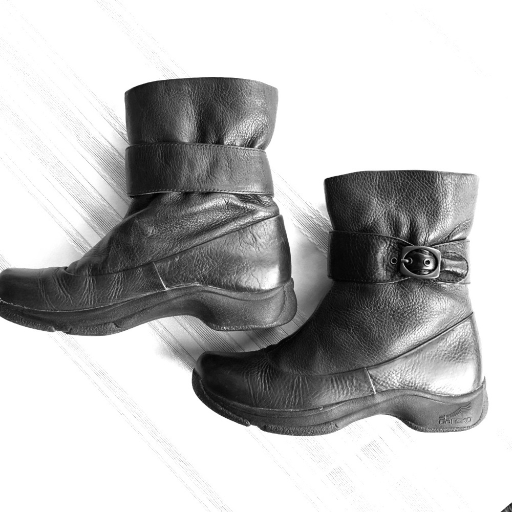 Dansko Kody Boots Black Leather 37